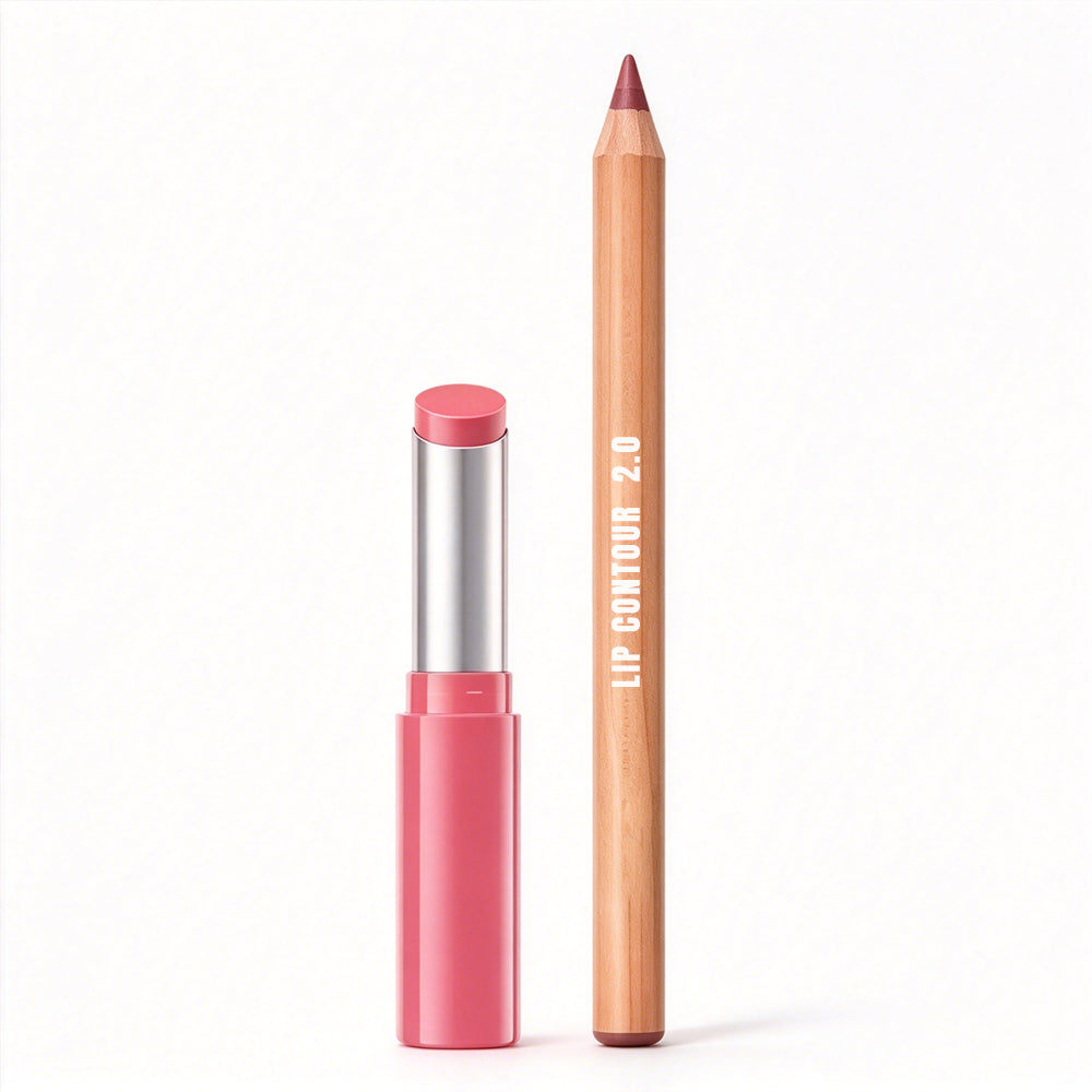 Lip Liner and Lipstick Set (Matte & Glossy Finishes)