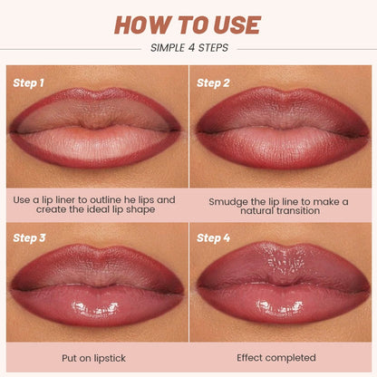 Lip Liner and Lipstick Set (Matte & Glossy Finishes)
