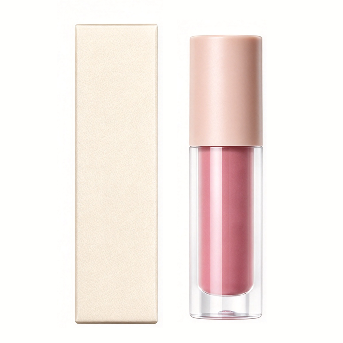 Nude-toned lip mud: 10-shade matte lip glaze—long-lasting, non-transfer, and smudge-proof.