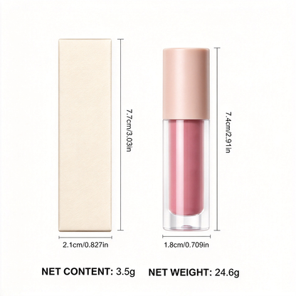 Nude-toned lip mud: 10-shade matte lip glaze—long-lasting, non-transfer, and smudge-proof.
