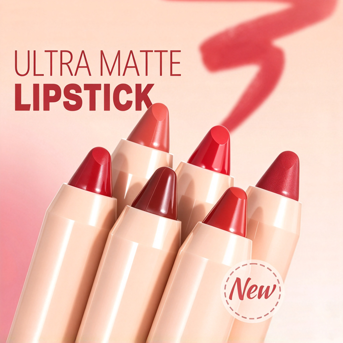 Matte Lipstick Pencil – Waterproof, Non-Transfer Lip Liner & Lip Color Pencil