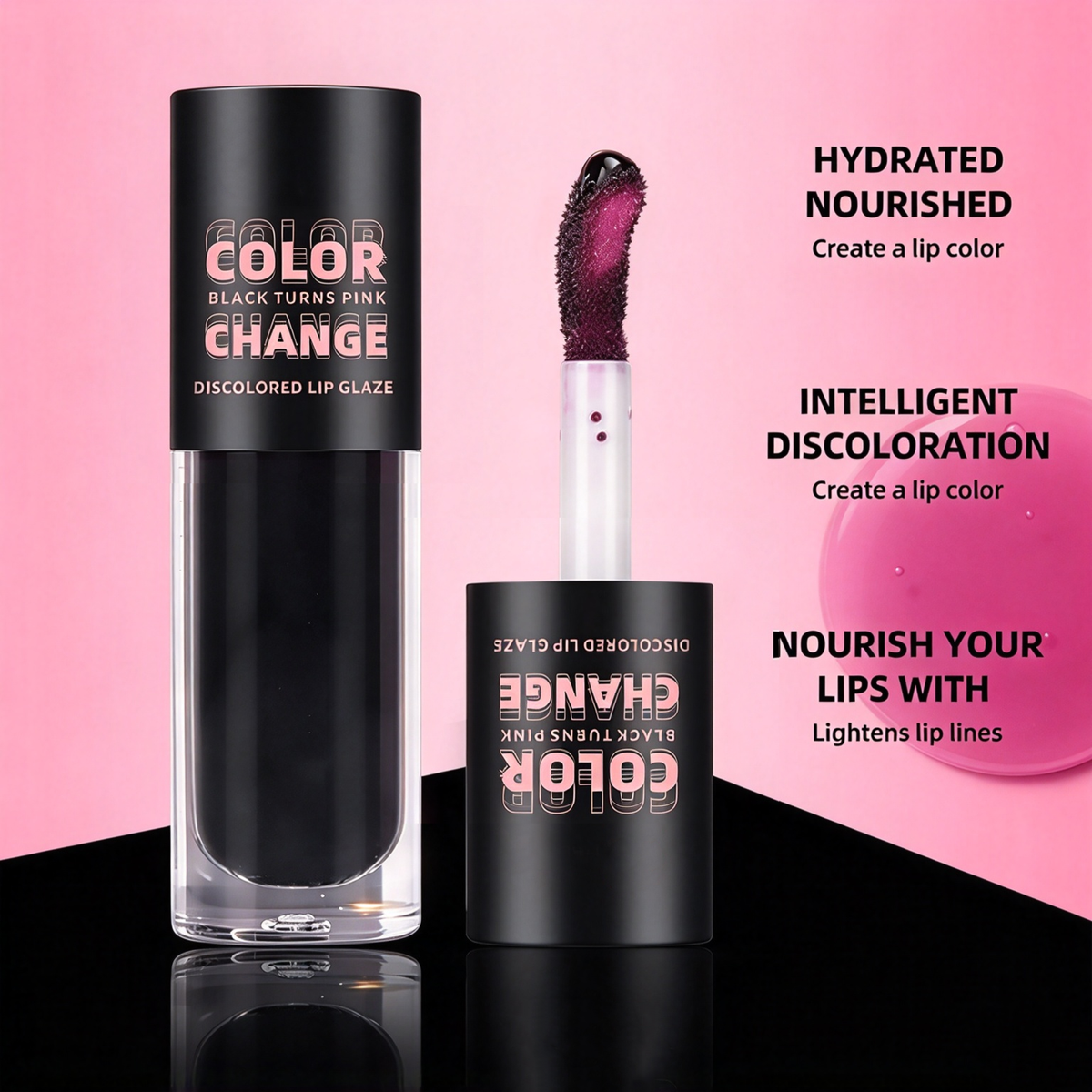 Color-Changing Moisturizing & Nourishing Lip Glaze / Plumping Lip Oil