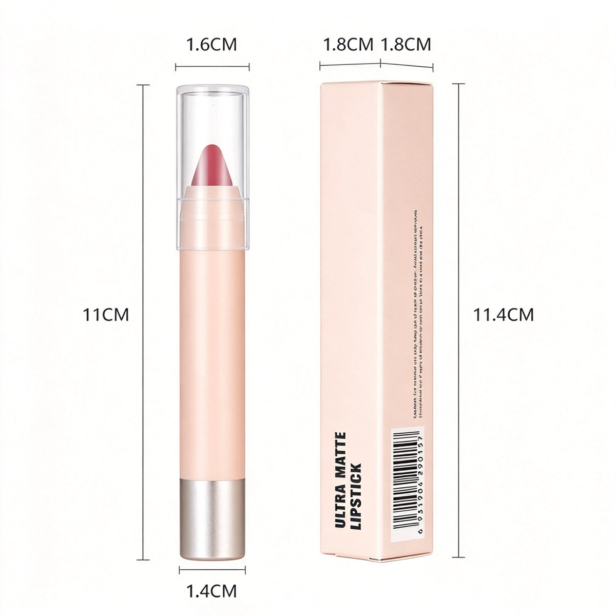 Matte Lipstick Pencil – Waterproof, Non-Transfer Lip Liner & Lip Color Pencil