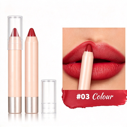 Matte Lipstick Pencil – Waterproof, Non-Transfer Lip Liner & Lip Color Pencil