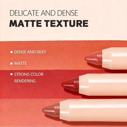 Matte Lipstick Pencil – Waterproof, Non-Transfer Lip Liner & Lip Color Pencil