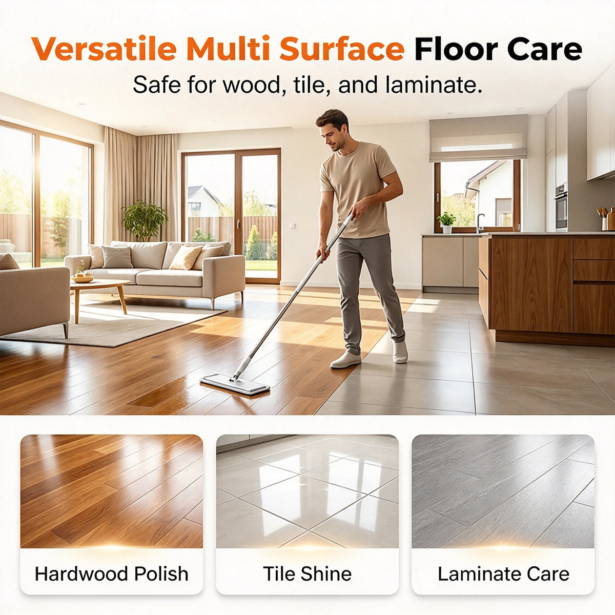 ✨ Multi-Floor Cleaning Sheets (Clean / Polish / Brighten / Scent)